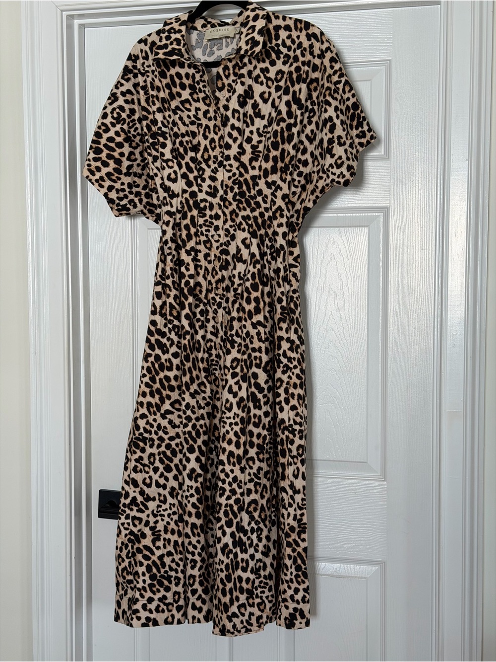 Anthropologie cheetah dress